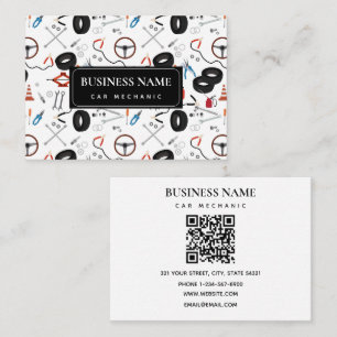 QR-Code für Fahrzeugmechanik Visitenkarte