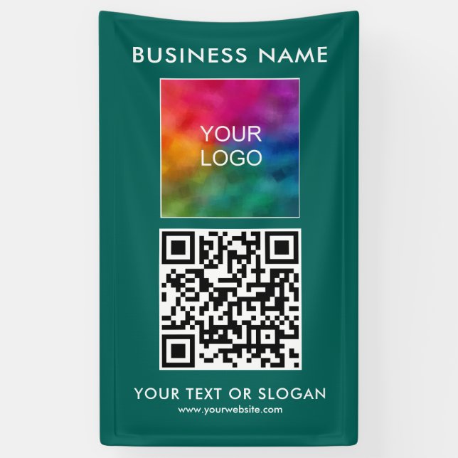 QR-Code für Geschäftsleute hier Beste vertikale Vo Banner (Vertikal)