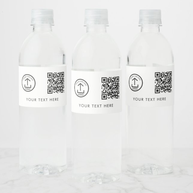 QR-Code für Geschäftslogos und Text-Werbemarken (Flaschen)