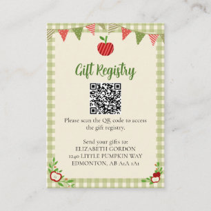 QR-Code für Geschenkeregister - Apple of Our Eye B Begleitkarte