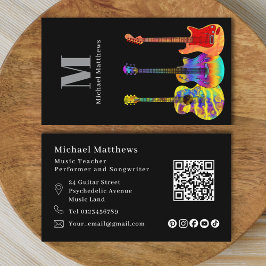 QR-Code für Gitarrenlehrer und für Social Media ma Visitenkarte