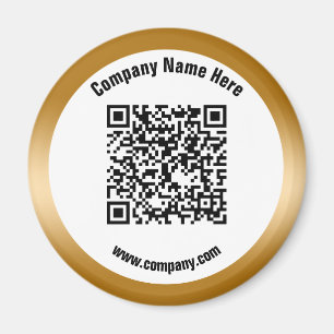 QR-Code für Goldwerbung Magnet