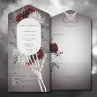 QR-Code für Hochzeiten von Liebe und Knochen