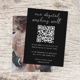 QR-Code für Hochzeitsregister für digitales Wunsch Begleitkarte