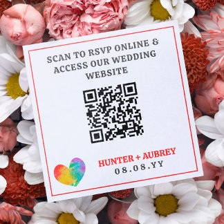 QR-Code für Hochzeitsszeiten Begleitkarte