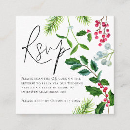 QR-Code für Hochzeitsszenarien-RSVP-Gehäuse Begleitkarte