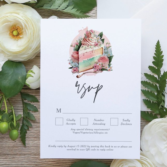 QR-Code für Hochzeitstorte RSVP Karte (Von Creator hochgeladen)