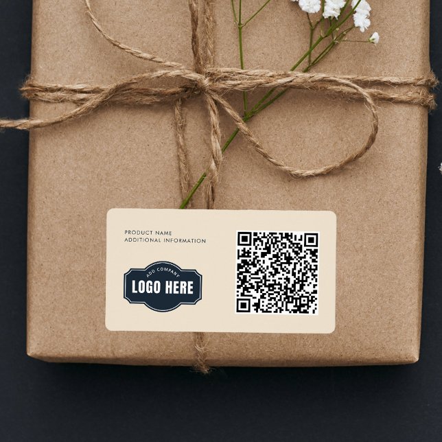 QR-Code für Ihr Unternehmen Produkt-ID (Modern Business Logo QR Code Product Label ID)