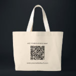 QR-Code für Ihre Business-Website hinzufügen Jumbo Stoffbeutel<br><div class="desc">Fügen Sie Ihre Website-URL und Ihren Firmennamen hinzu,  indem Sie auf den Knopf "Personalisieren" klicken. Ein einzigartiger QR-Code wird automatisch für Sie generiert,  wenn Sie Ihre Webadresse in das QR-Codefeld einfügen.</div>