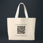 QR-Code für Ihre Business-Website hinzufügen Jumbo Stoffbeutel<br><div class="desc">Fügen Sie Ihre Website-URL und Ihren Firmennamen hinzu,  indem Sie auf den Knopf "Personalisieren" klicken. Ein einzigartiger QR-Code wird automatisch für Sie generiert,  wenn Sie Ihre Webadresse in das QR-Codefeld einfügen.</div>