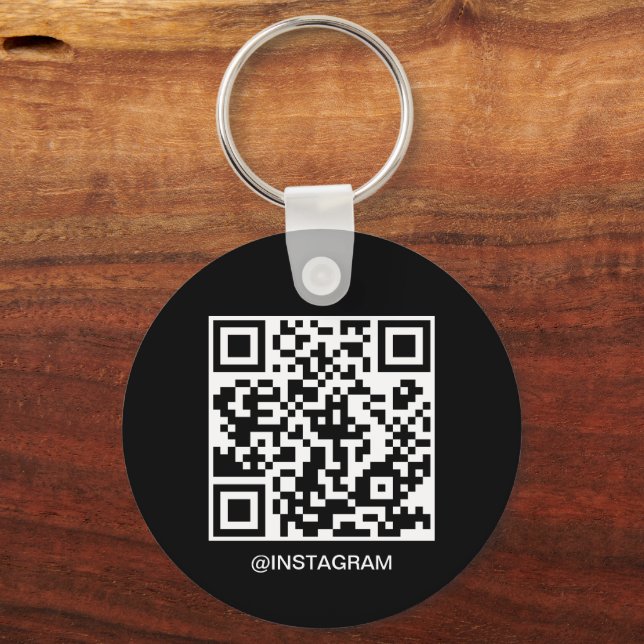 QR-Code für individuell anpassbare Firmenlogos sch Schlüsselanhänger (Rückseite)