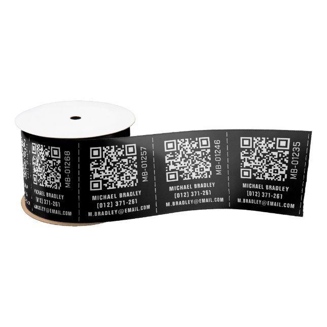 QR-Code für kundenspezifische Bekleidungsmarken Satinband (Spule)