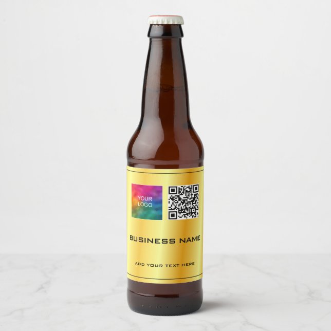 QR-Code für kundenspezifische Unternehmen Bierflaschenetikett (Vorderseite)