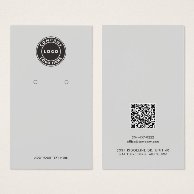 QR-Code für kundenspezifische Unternehmen - Displa (Vorne & Hinten)