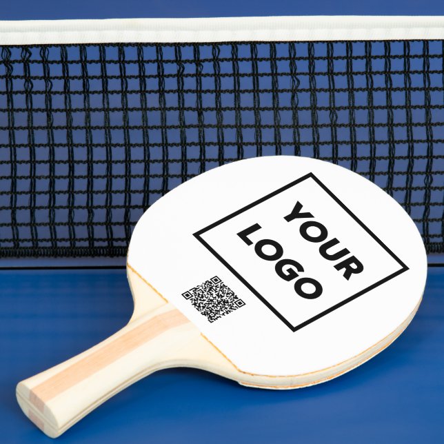 QR-Code für kundenspezifisches Business-Logo Tischtennis Schläger (InSitu)