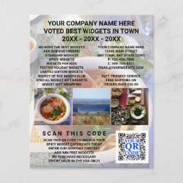 QR-Code für leichte Foto-Werbung für Unternehmen Flyer