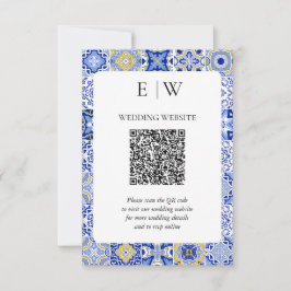 QR-Code für Lemon Wedding RSVP Karte
