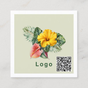 QR-Code für Logos Quadratische Visitenkarte