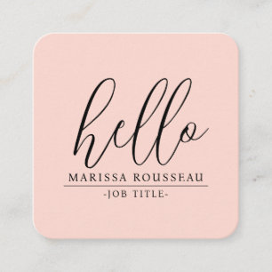 QR-Code für Minimalistische Rosa Quadratische Visitenkarte