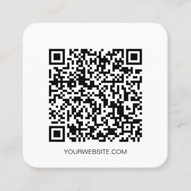  QR-Code für Minimalistische Social Media Quadratische Visitenkarte (Vorderseite)