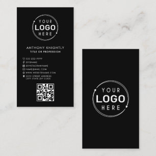 QR-Code für Minimalistische Social-Media-Symbole Visitenkarte