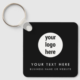 QR-Code für Minimalistisches Geschäft Schlüsselanhänger