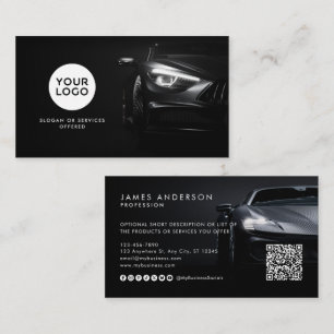 QR-Code für moderne Auto-/Autos und soziale Medien Visitenkarte