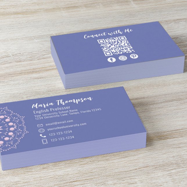 QR-Code für moderne Berufliche Social Media Visitenkarte (Von Creator hochgeladen)