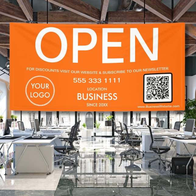 QR-Code für moderne Orange Business-Logos Banner (Von Creator hochgeladen)