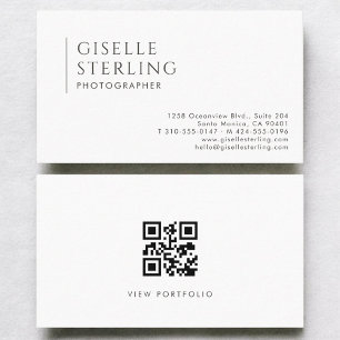 QR-Code für moderne professionelle Fotografen Visitenkarte
