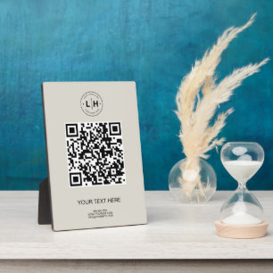 QR-Code für moderne Unternehmen Fotoplatte