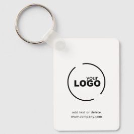 QR-Code für moderne Unternehmen - Schwarz/Weiß Schlüsselanhänger