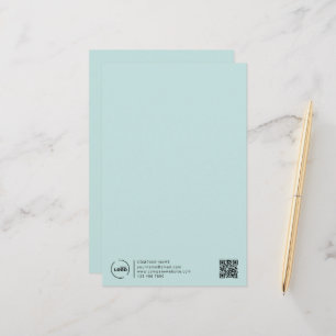 QR-Code für moderne Unternehmen - Türkisch Briefpapier