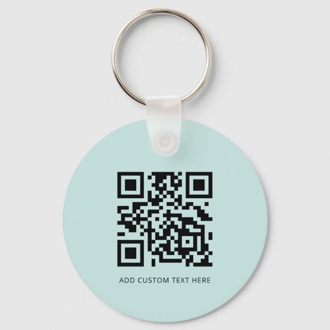 QR-Code für moderne Unternehmen - Türkisch Schlüsselanhänger (Rückseite)