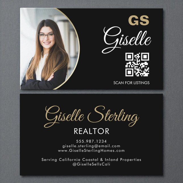 QR-Code für Monogram-Foto Visitenkarte (Von Creator hochgeladen)
