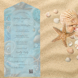 QR-Code für Muscheln und Starfish All In One Einladung