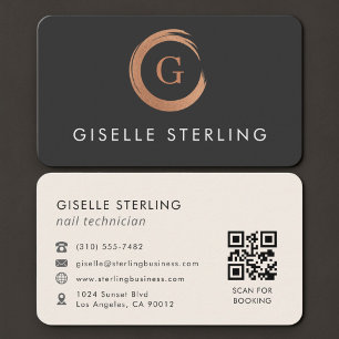 QR-Code für Nageldesigner Visitenkarte