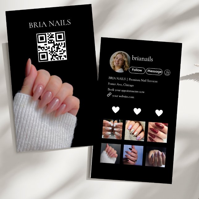QR-Code für Nageldesigner  Visitenkarte (Von Creator hochgeladen)