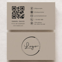 QR-Code für neutrales Beige-Logo für Berufliche Un