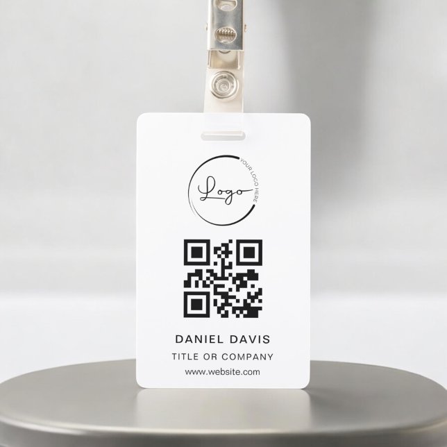 QR-Code für personalisiertes White Business-Logo Ausweis (Von Creator hochgeladen)
