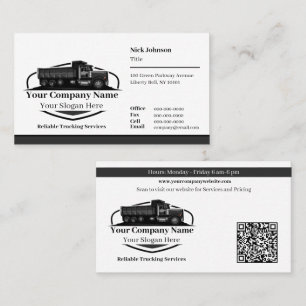 QR-Code für professionelle LKW-Transportunternehme Visitenkarte