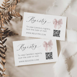 QR-Code für rosa Bogen Begleitkarte