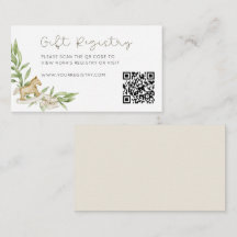 QR-Code für rustikale neutrale Geschenke