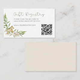 QR-Code für rustikale neutrale Geschenke Begleitkarte