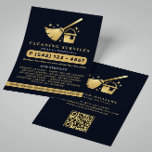 QR-Code für Säuberungsleistungen von Schiffen und  Flyer<br><div class="desc">Moderner,  eleganter Flyer für Marine- und Goldreinigung. Das Design beinhaltet das Imitat-Logo mit goldener Textur und Putz-Icons ,  Ihren Namen oder Firmennamen und Ihre Kontaktnummer,  die auf der Vorderseite gewartet werden. Personalisieren Sie weiter mit Ihren Kontaktdaten im Hintergrund. Perfekt für die Reinigung von Haus und Industrie.</div>