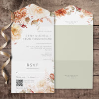QR-Code für scharfer Fall Rust & Blush Boho