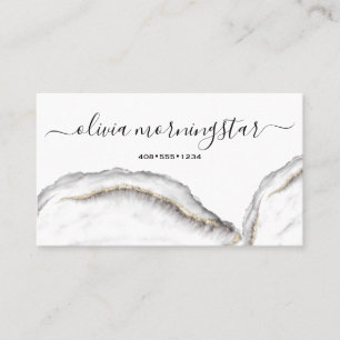 QR-Code für Schwarz-Gold-Agate-Marmor Visitenkarte