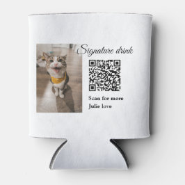 QR-Code für Signatur-Getränk hinzufügen Name des F Dosenkühler
