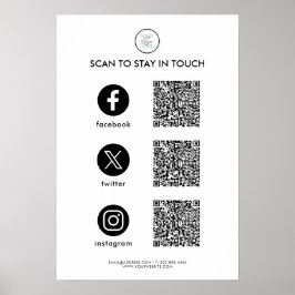 QR-Code für Social Media Poster