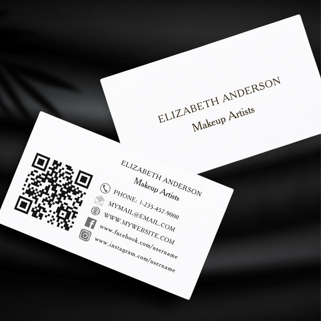 QR-Code für Social Media-Premium Visitenkarte (Von Creator hochgeladen)